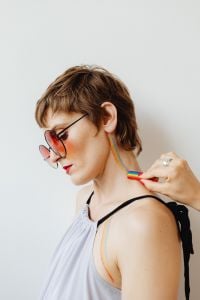 LGBTQ+ Pride Portraits with Rainbow Body Paint and a Lesbian Couple