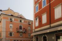 Kaboompics - Warm Terracotta Facades and Street Lamp in Trieste Old Town