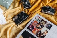 Kaboompics - Life on Instagram Book and Vintage Cameras