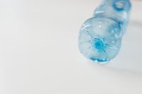 Kaboompics - Close-Up View of a Blue Plastic Bottle Base