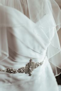 Kaboompics - White dress with jewelerry