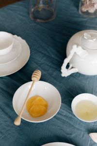 Kaboompics - Cozy Breakfast Table with Cheese and Olive Oil