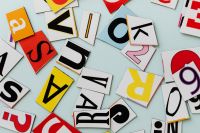Kaboompics - Bold Colorful Letter Cutouts in a Typography Collage