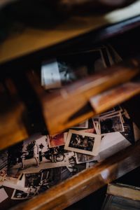 Kaboompics - Old Photographs in an Antique Drawer With Soft Focus