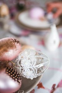 Kaboompics - Close-up of ornamental eggs on an easter table