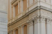 Kaboompics - Decorative Stone Pilasters and Window Details on a Yellow Palazzo