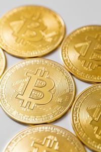 Kaboompics - Macro View of Gold Bitcoin Coins