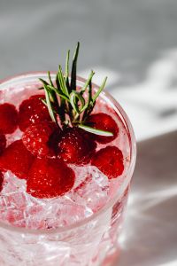 Kaboompics - Close Up Raspberry Drink With Raspberries