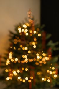 Kaboompics - Blurred Christmas Tree with Warm Golden Bokeh Lights