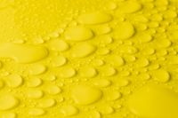 Kaboompics - Bright Yellow Water Drop Texture With Fine Droplets