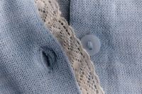 Kaboompics - Close Up of Blue Knitted Fabric and Lace Detail