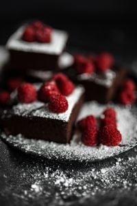 Kaboompics - GLUTEN-FREE, RED BEAN BROWNIE WITH PEANUT BUTTER