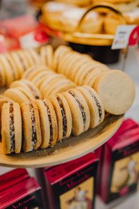 Kaboompics - Rows of Round Spanish Cookies in a Market Display