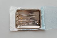 Kaboompics - Dental Instruments Arranged in Metal Tray Before Sterilization
