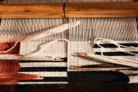 Kaboompics - Close-Up of Loom Warp and Woven Stripes
