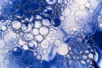 Kaboompics - Blue Bubble Texture With Dense Foam Pattern