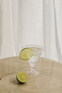 Kaboompics - Green Cocktail with Rosemary and Lime