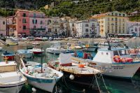 Kaboompics - Traditional Fishing Boats Moored In Marina Grande Harbor