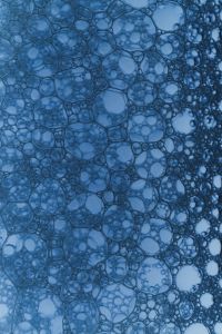 Kaboompics - Blue Soap Foam Border Abstract Texture