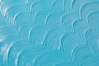 Kaboompics - Glossy Blue Acrylic Waves with Raised Curved Lines