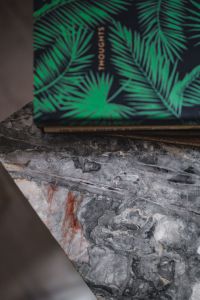 Kaboompics - Notebooks on a marble table