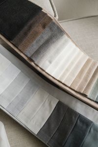 Kaboompics - Close-Up Neutral Fabric Swatches in a Material Board