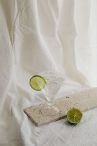 Kaboompics - Pink and Green Cocktails on a Round Table
