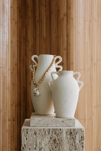 Elegant Jewelry and Decor: Necklaces, Earrings, Bracelets and Ceramic Vases