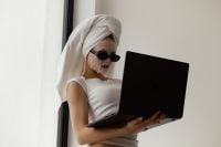 Kaboompics - Remote Work Lifestyle With Laptop And Self Care Routine