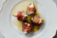 Kaboompics - Overhead View Of Prosciutto-Wrapped Stuffed Figs