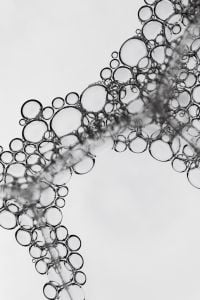 Black and White Abstract Bubble Structures and Foam Textures for Backgrounds, Wallpapers and Graphic Design