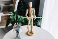 Kaboompics - Collection of Artist mannequin in various poses