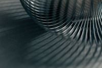 Kaboompics - Horizontal Silver Coil Lines with Soft Shadow