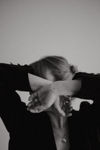 Kaboompics - Black and White Woman Crossing Arms in Front of Face