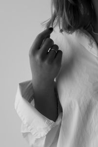 Kaboompics - White Shirt Aesthetic: Minimalist Fashion and Faceless Portraits