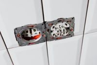 Kaboompics - Electrical Outlets Over White Tile