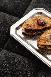 Kaboompics - Close-Up French Toast Sandwich with Fresh Berries