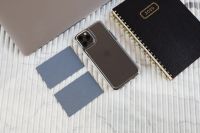 Kaboompics - Business Card Mockup with iPhone and 2020 Planner on White Marble