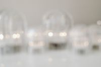 Kaboompics - Soft Focus Clear Glass Christmas Ornaments