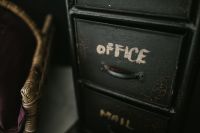 Kaboompics - Black office desk