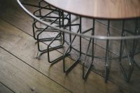 Kaboompics - Close-up of a round wooden table