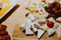 Kaboompics - Cheese, grape and sausages