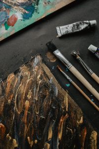 Kaboompics - Painting with Brush and Acrylic Paintings