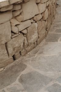 Kaboompics - Historic Limestone Wall and Stone Pavement