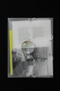 Kaboompics - Translucent Portfolio Folder with Black and White Photography Collage