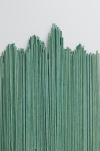 Kaboompics - Green Rice Spaghetti Sticks Upright, Gluten-Free Pasta Product Photo