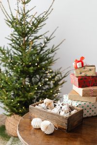 Kaboompics - Wrapped Gifts and Christmas Ornaments by the Tree