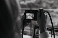 Kaboompics - Black and White Camera Photography Through Window