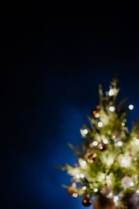 Kaboompics - Dreamy Christmas Tree Lights on Deep Blue