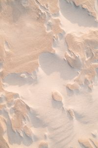 Kaboompics - Wind-Sculpted Sand Ridges and Soft Shadows, Abstract Coastal Texture